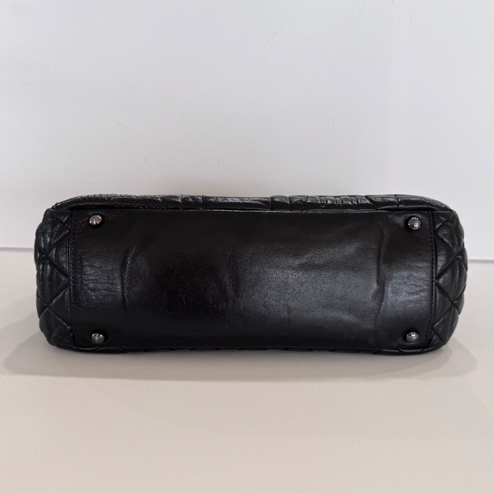 CHANEL -  2009 - RARE - PARIS MOSCOW TOTE SHOULDER BAG - BLACK QUILTED LAMBSKIN - Picture 6 of 13